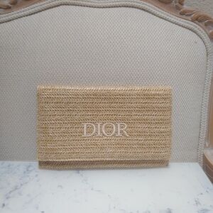 New Christian Dior Pouch Clutch Rafia